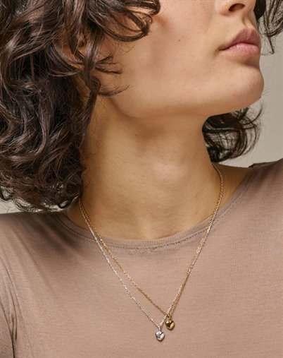 Enamel Copenhagen - Amore Halskæde - Sølvfarvet